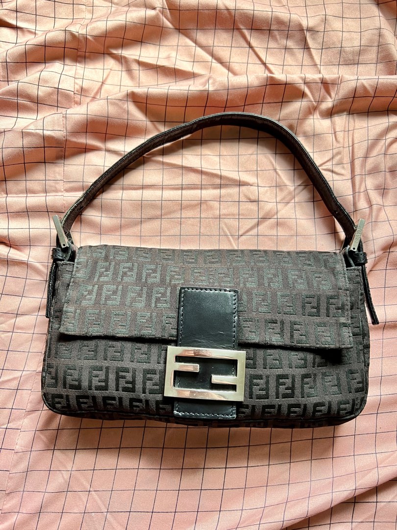 Fendi black zucchino cheap bag