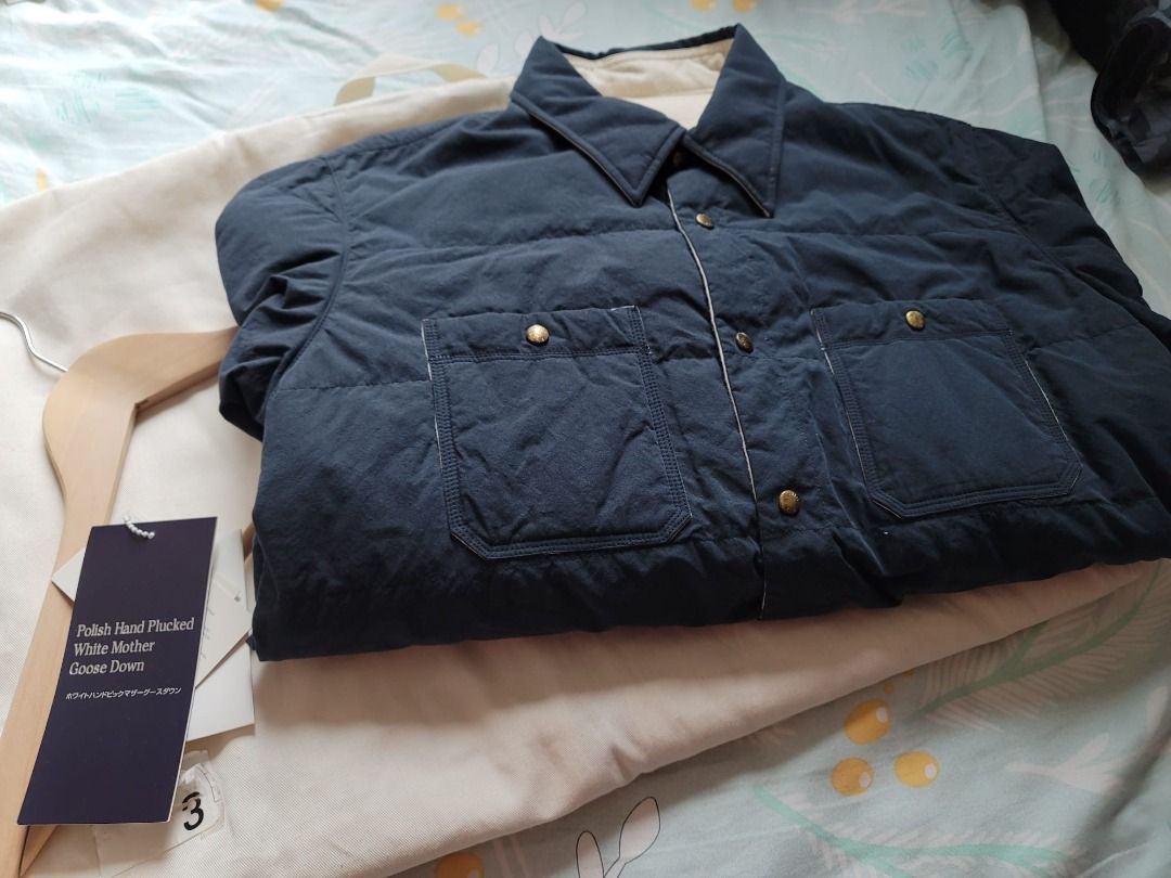Visvim 13AW Kerchief Down Reversible Jacket JKT Navy Size 3 M
