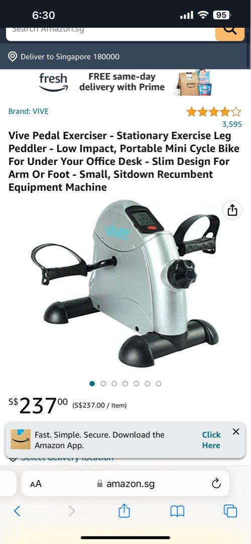vive pedal exerciser uk