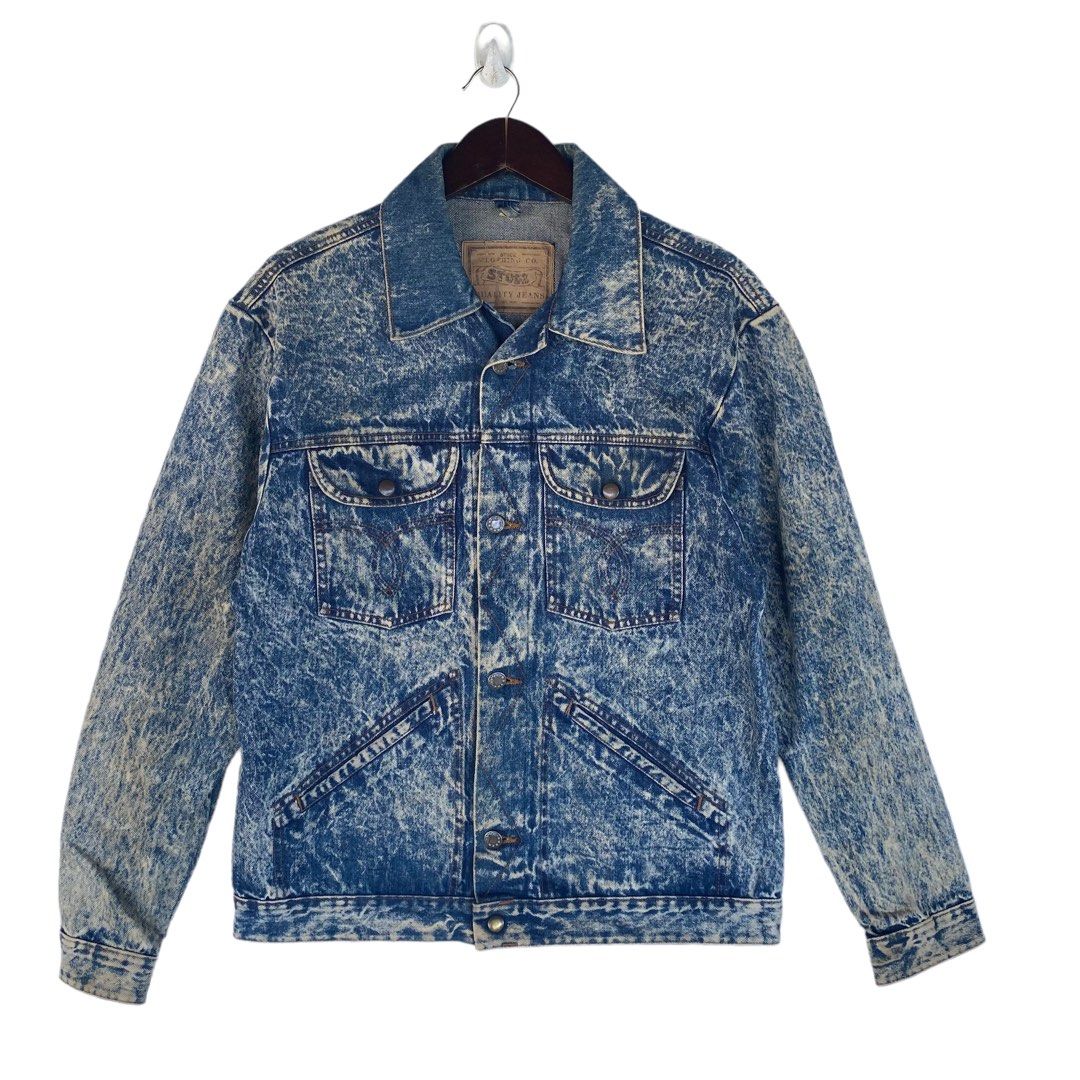 Jaket jeans acid wash on sale
