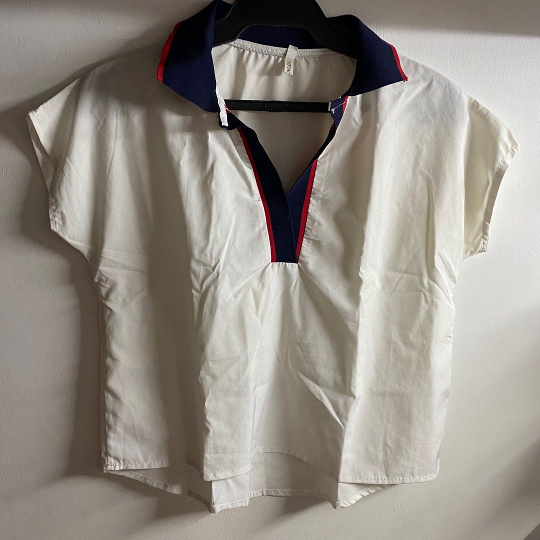 womens white polo