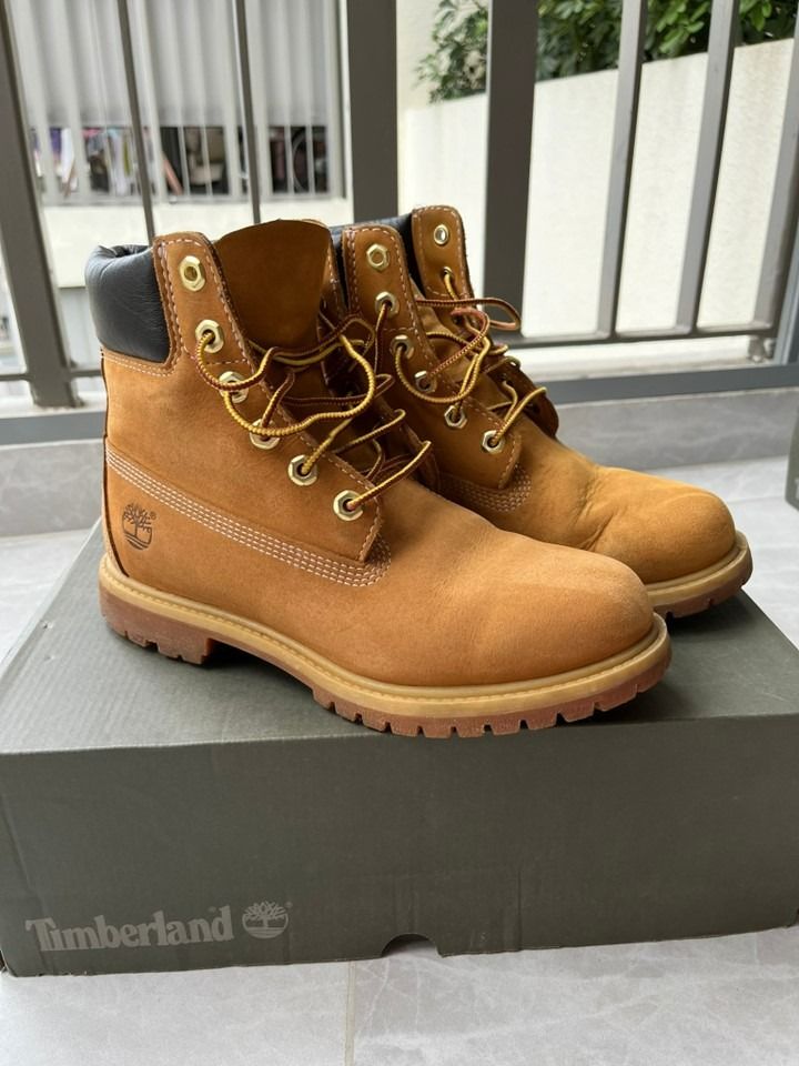 Women s Timberland Premium 6 Waterproof Boot Wheat Nubuck