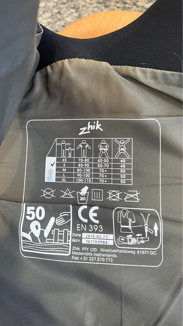 Zhik PFD Life Jacket, Sports Equipment, Sports & Games, Water Sports on