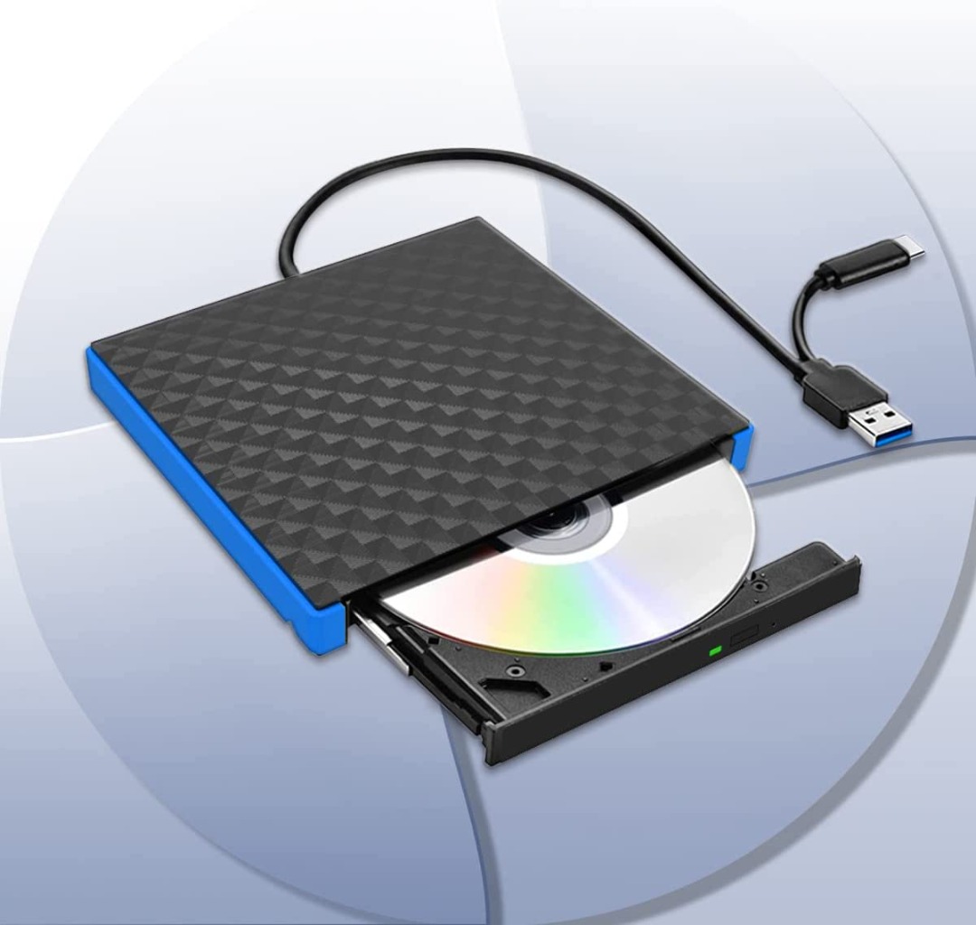 2601) DVD / CD Drive, External USB 3.0, High Speed DVD/CD/VCD, Read