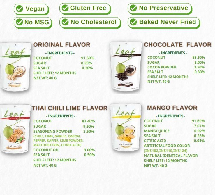 [40g x 1 ] Toasted Coconut Thai Chilli Lime Chips, Food & Drinks, Other