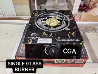 6mm SINGLE GLASS BURNER GAS COOKER