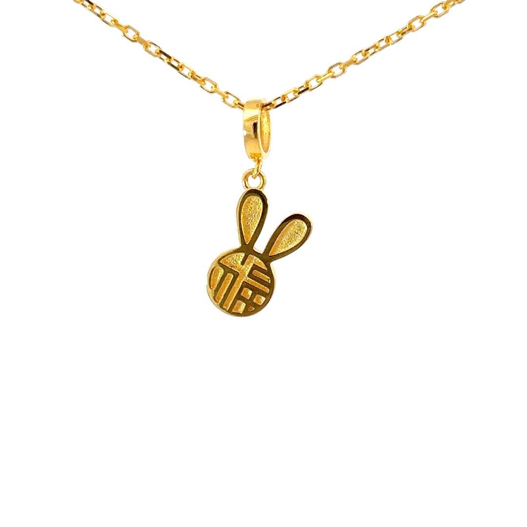 Gold bunny new arrivals pendant