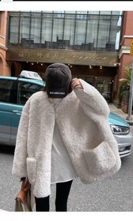 可愛羊羔毛外套