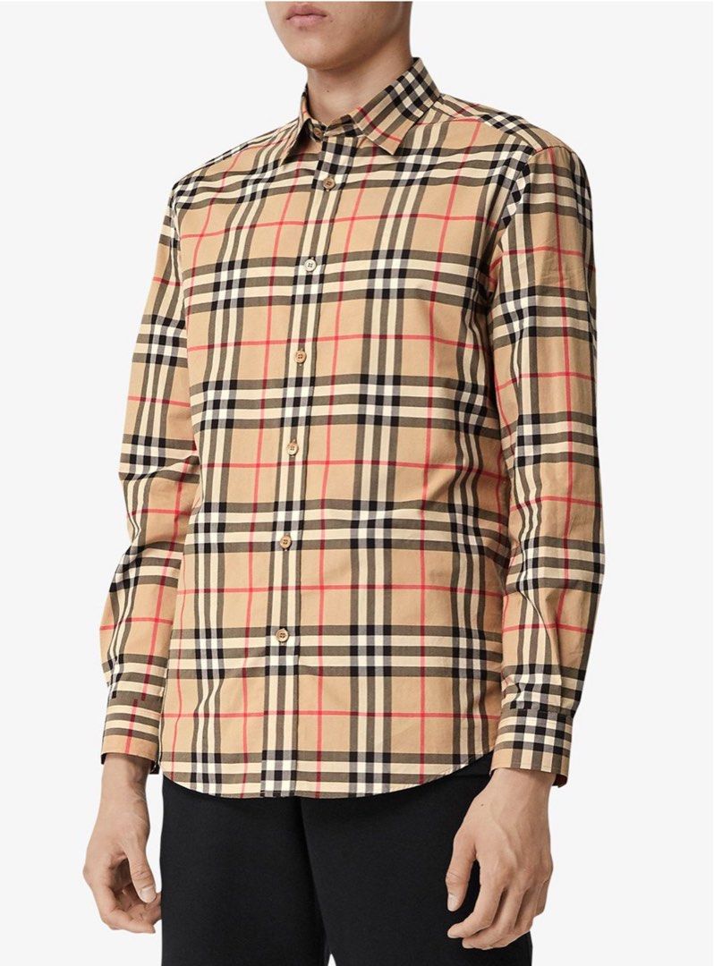 ? AUTHENTIC BURBERRY CHECK SHIRT, Men's Fashion, Tops & Sets, Formal Shirts  on Carousell