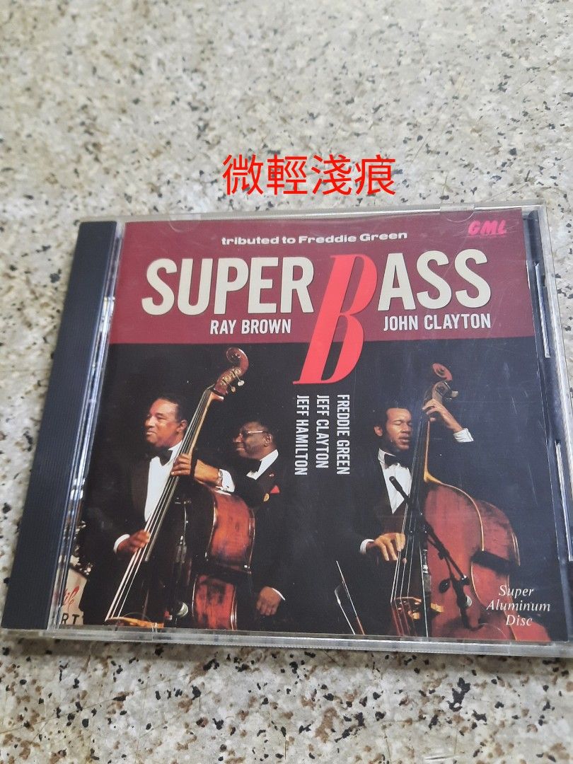 日版CD ) SUPER BASS - RAY BROWN / JOHN CLAYTON, 興趣及遊戲, 音樂