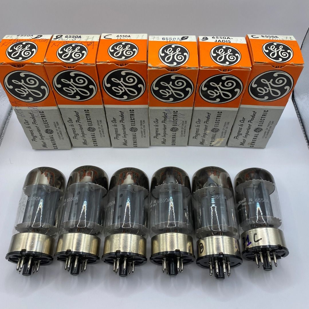 GE 6550A 4本セット ゼネラルエレクトリック　真空管⑧ GE 6550A 4本セット ゼネラルエレクトリック 真空管⑧
