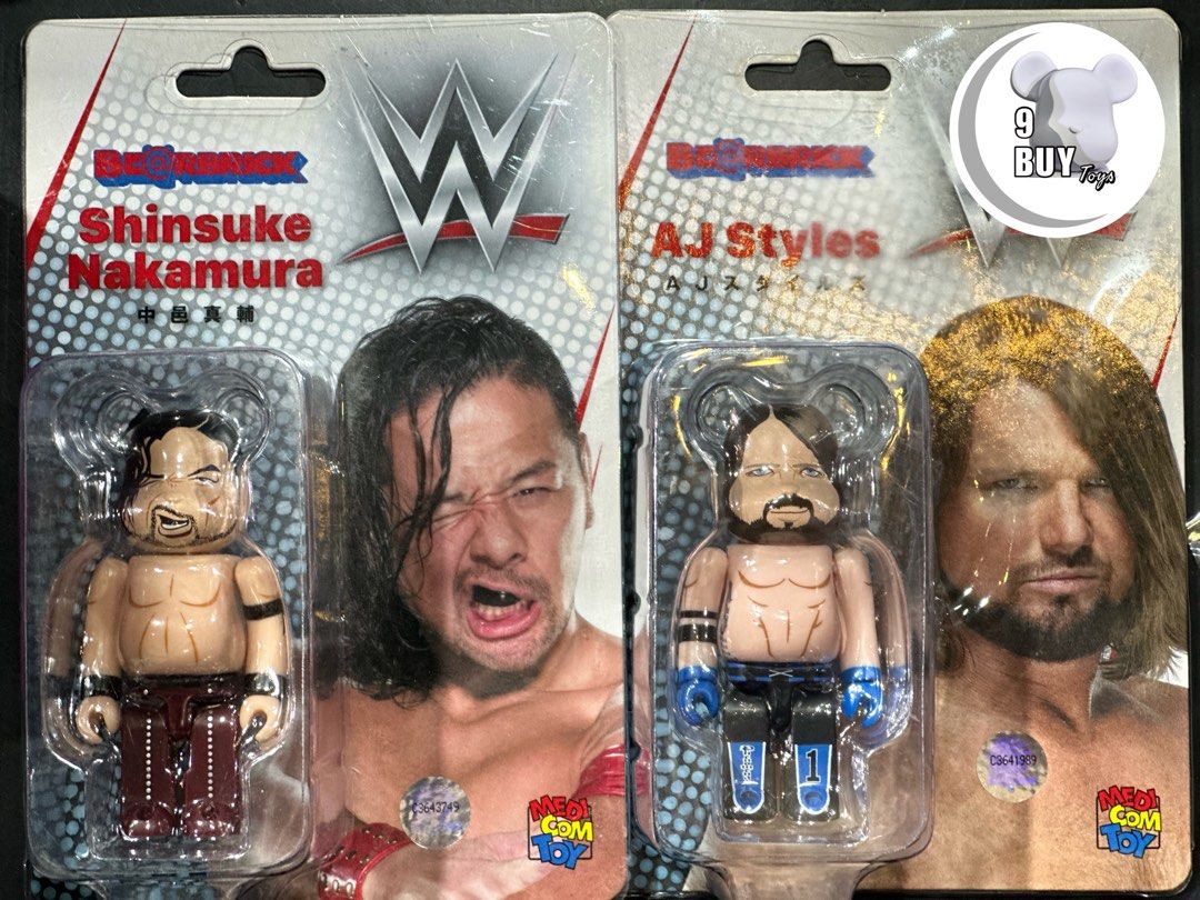 巜MEDICOM TOY BE@RBRICK SHINSUKE NAKAMURA 中邑真輔& AJ 巜MEDICOM TOY BE@RBRICK SHINSUKE NAKAMURA 中邑真輔& AJ