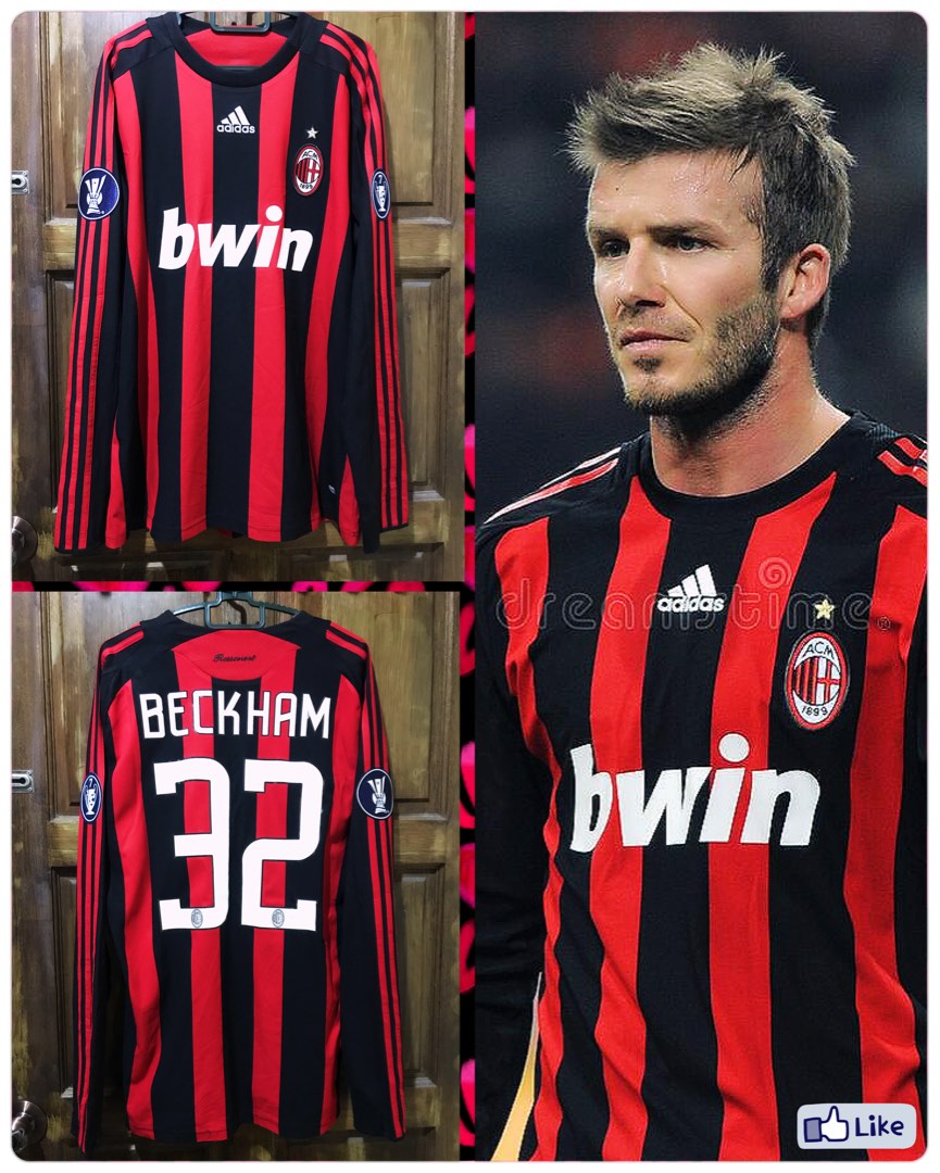Beckham ac milan shirt discount