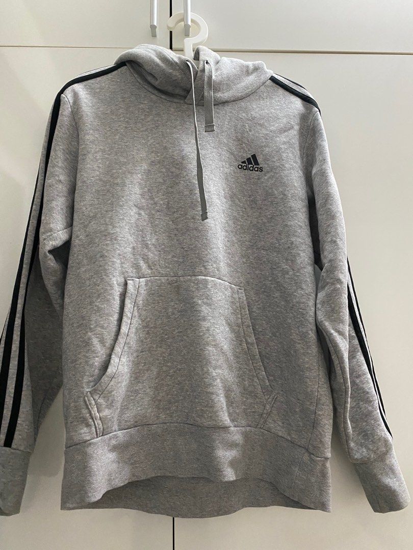adidas grey hoodie authentic, Women's Fashion, Tops, Longsleeves on  Carousell