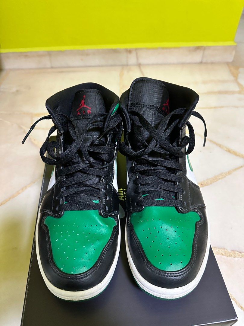 Air Jordan 1 mid pine greens Men s Fashion Footwear Casual