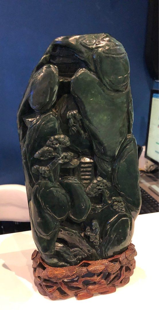 Antique Spinach Green Jade, Hobbies & Toys, Memorabilia & Collectibles