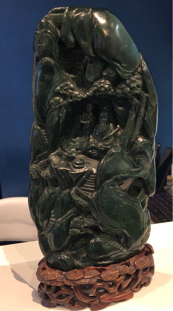 Antique Spinach Green Jade, Hobbies & Toys, Memorabilia & Collectibles