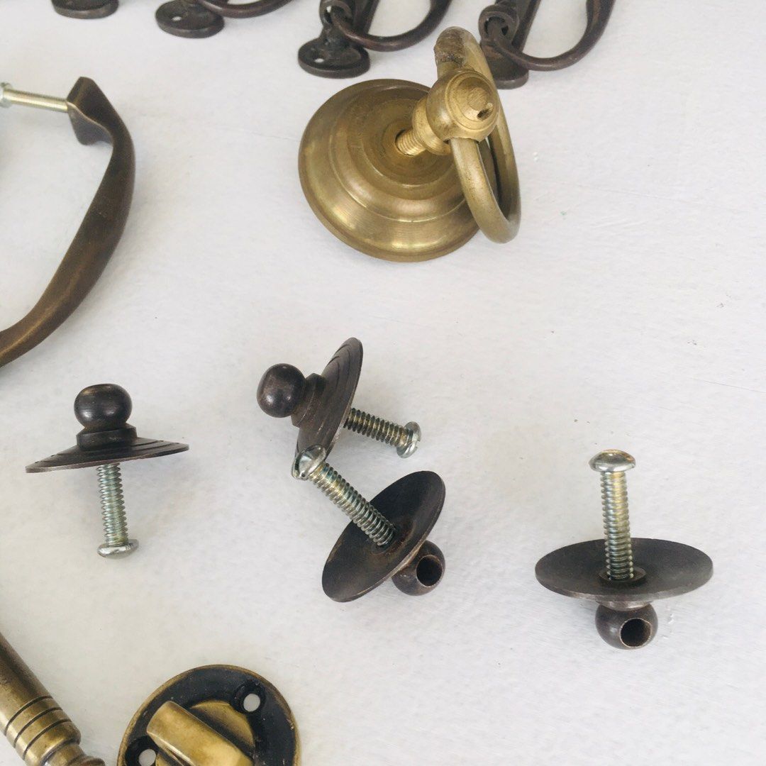 Assorted vintage knobs and handles... (Category: Other Home Furniture) located in Singapore. Submitted by clang (Listing ID 1208742244, Image 2). Description: Assorted mix of vintage metal handles and knobs. All in excellent condition. Selling them all together. .