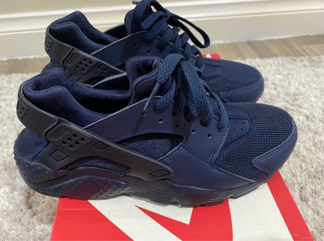 Authentic Nike Huarache Run Blue Women s Fashion Footwear