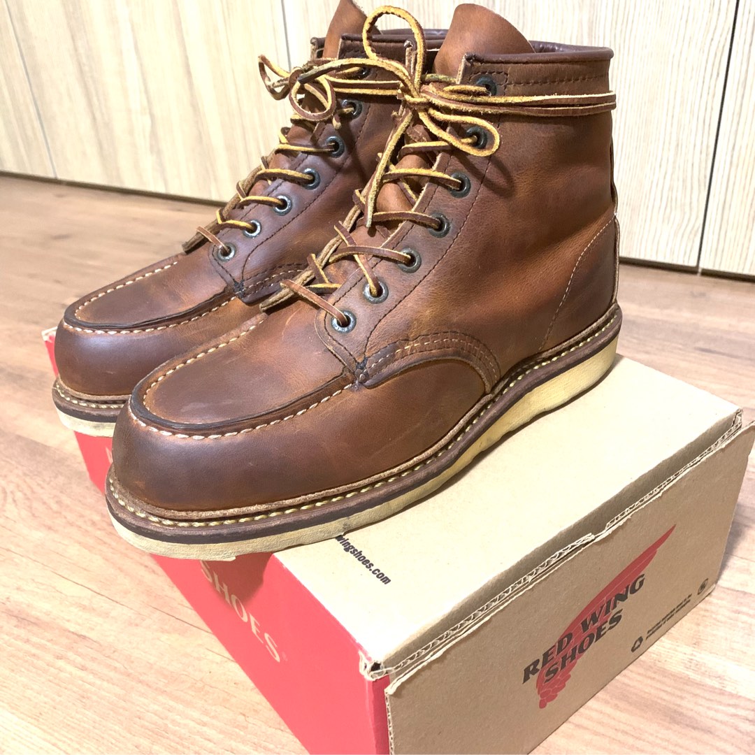 Authentic Red Wing 1907 Moc Toe Boots Men s Fashion Footwear