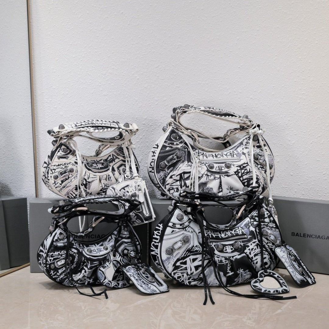 Balenciaga graffiti crossbody bag top