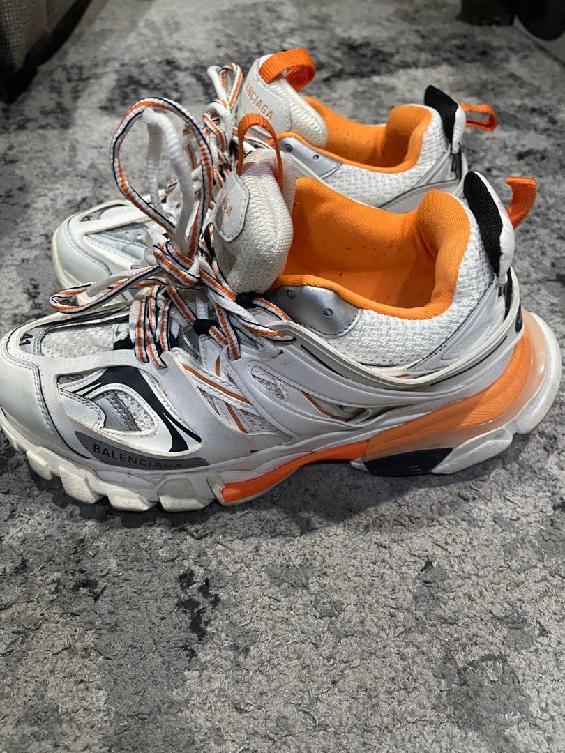 Balenciaga Orange Track Sneakers (Category: Sneakers) located in Taytay. Submitted by chubbychic (Listing ID 1208788725, Image 3). Description: store price 41,000+.