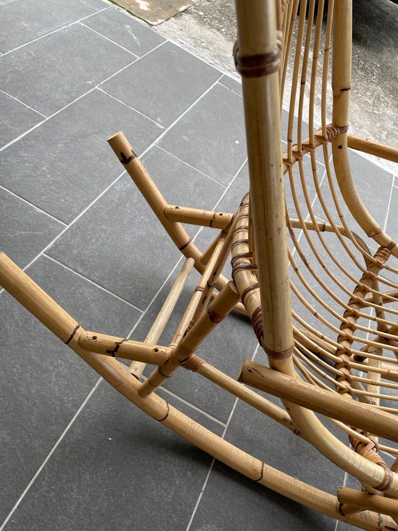 Bamboo rocking chair, Furniture & Home Living, Furniture, Chairs on