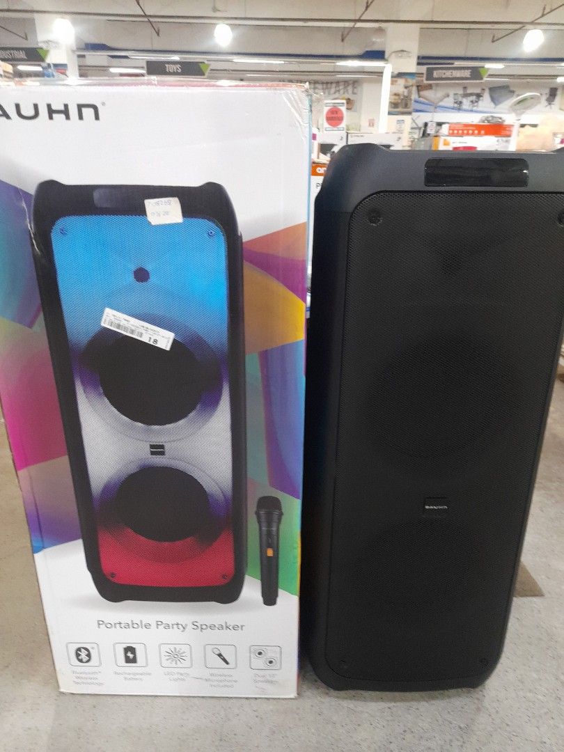 Bauhn portable party speaker Audio Soundbars Speakers