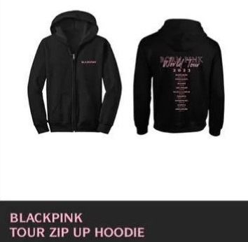 BLACKPINK Tour Zip Up Hoodie