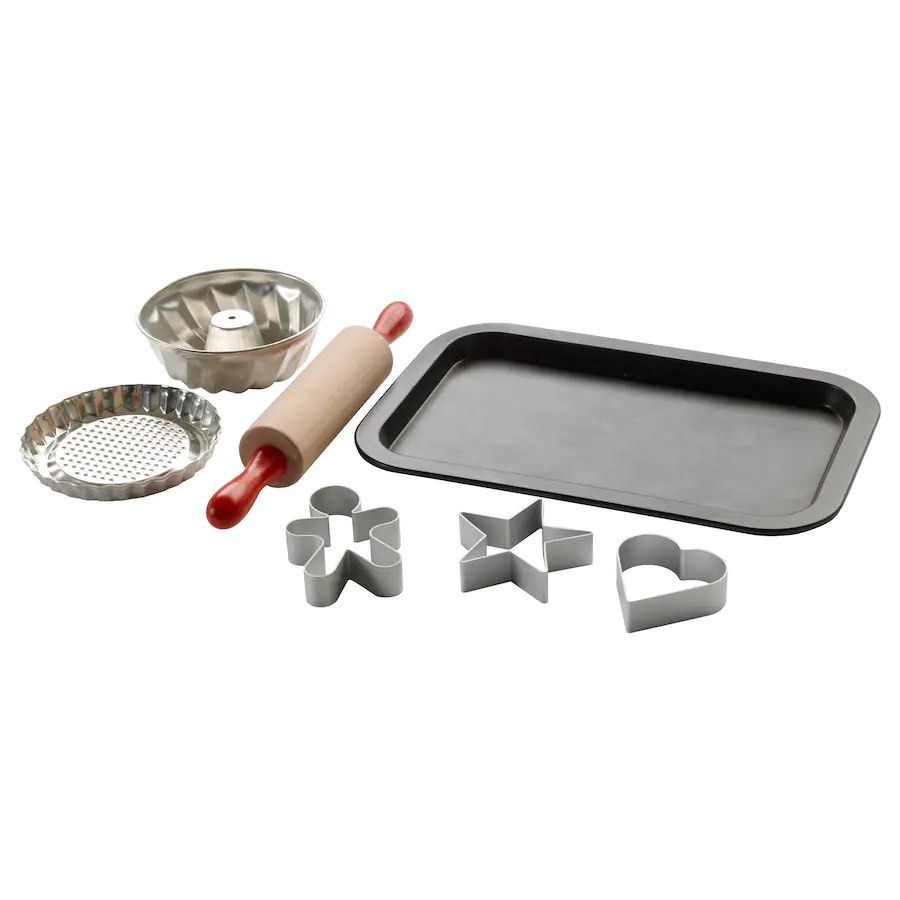 Brandnew Ikea Duktig Toy Baking Set (Category: Infant Playtime) located in Quezon City. Submitted by trusfratedmom (Listing ID 1208825198, Image 3). Description: ‼️ LAST PRICE POSTED ‼️ Brand: Ikea Duktig Condition: Brandnew TOY BAKING SET Mould: Aluminium Bowl/ Plate: Steel, Tinplated Tray: Steel, Non-stick coating Wooden part/-s: Solid birch, Acrylic paint, Clear acrylic lacquer Care ❌ Not oven-safe. ❌ Not dishwasher-safe. .