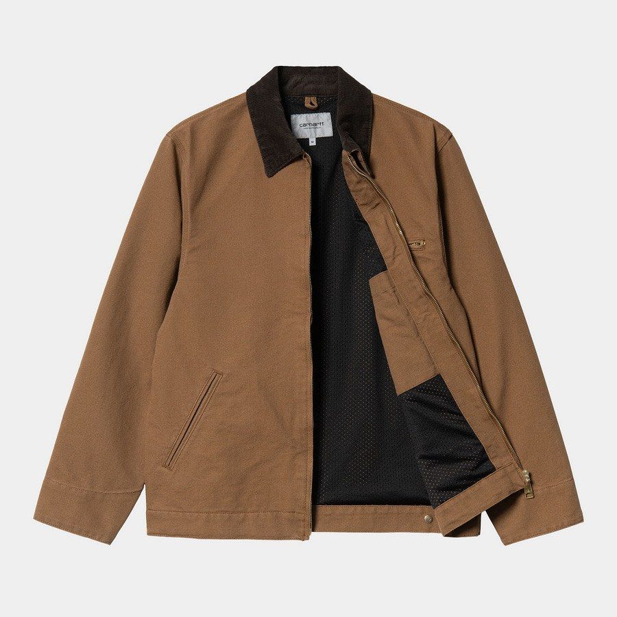 Carhartt Detroit Jacket Hamilton Brown Lightweight Summer NEW