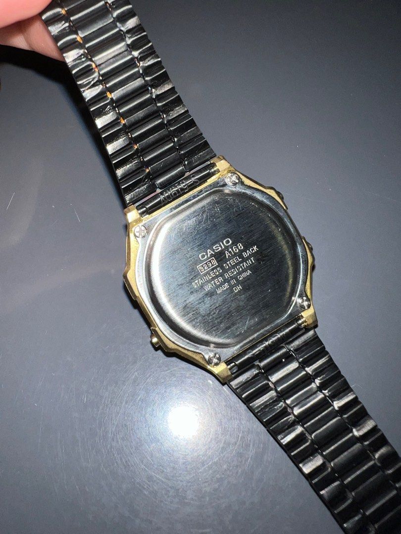 Casio shop a168 black