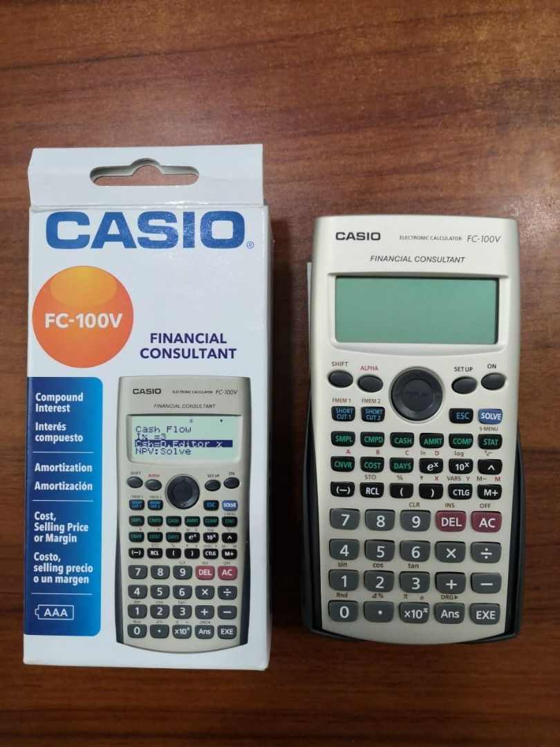 Casio fc shop 100v financial consultant