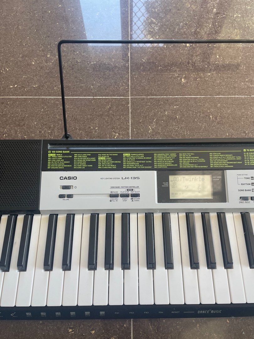 CASIO LK 135 Key Lighting Electronic Keyboard Music Media