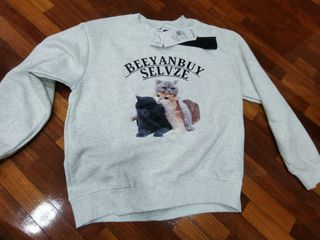 Cat grey longsleeve 灰猫卫衣