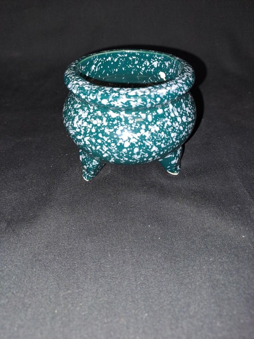 Vintage Cauldron Planter decorative cauldron small ceramic vintage