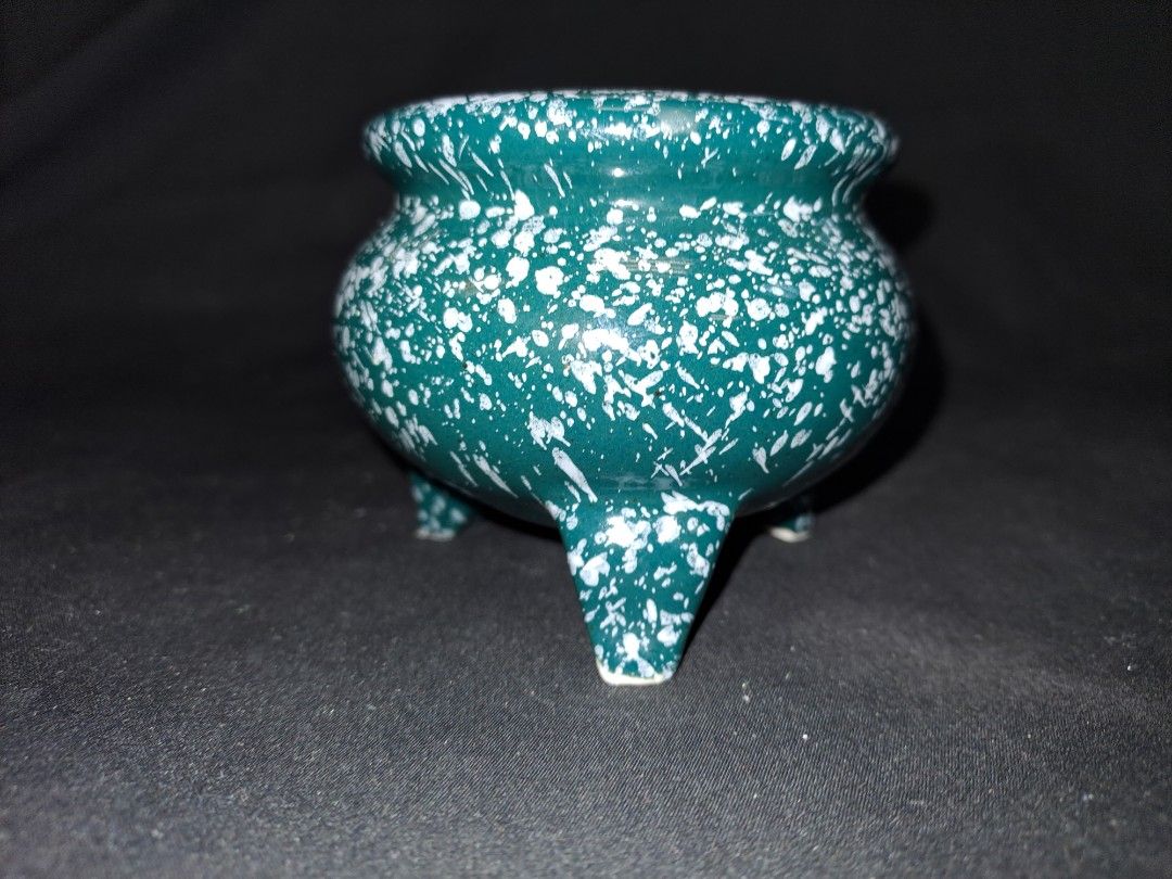 Vintage Cauldron Planter decorative cauldron small ceramic vintage