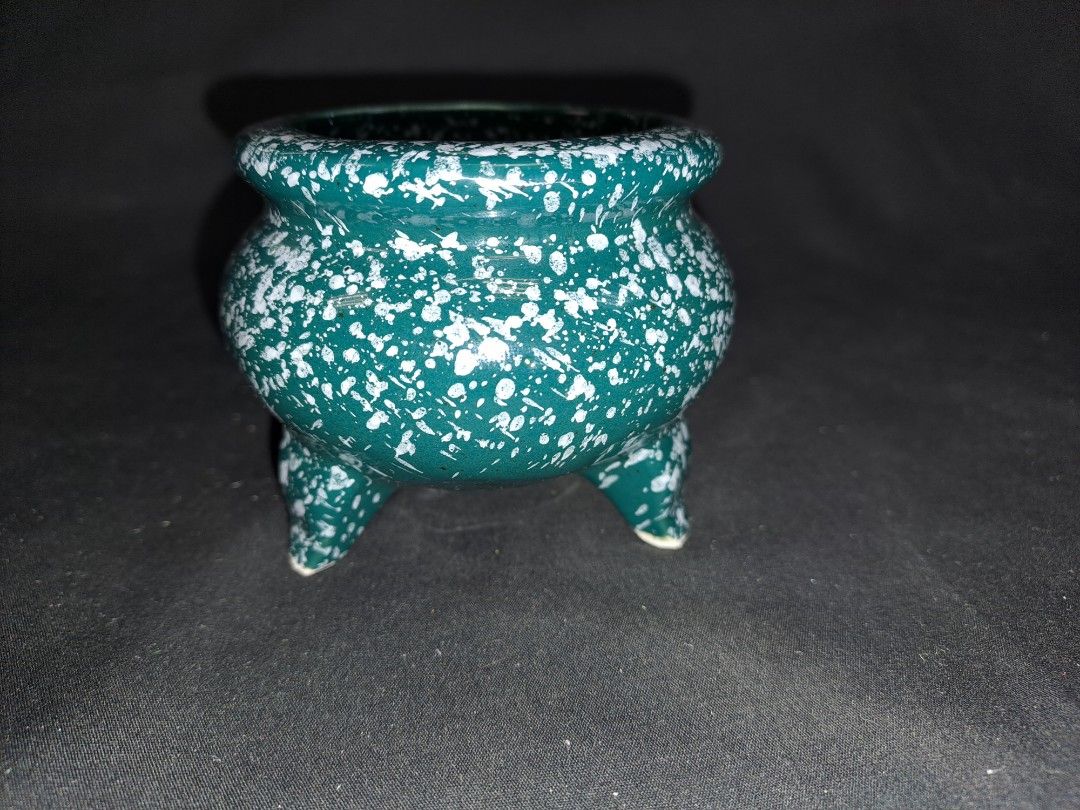 Vintage Cauldron Planter decorative cauldron small ceramic vintage
