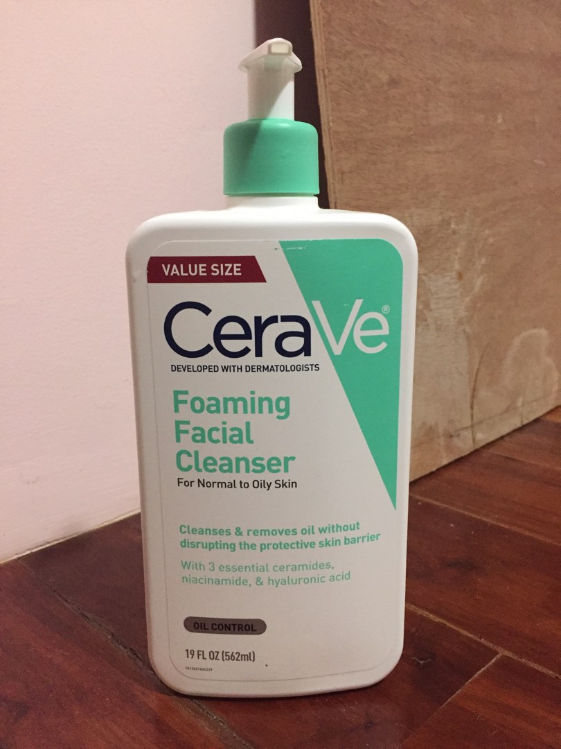 CeraVe Foaming Facial Cleanser (normal to oily) 19 FL OZ/562 ML, Beauty ...