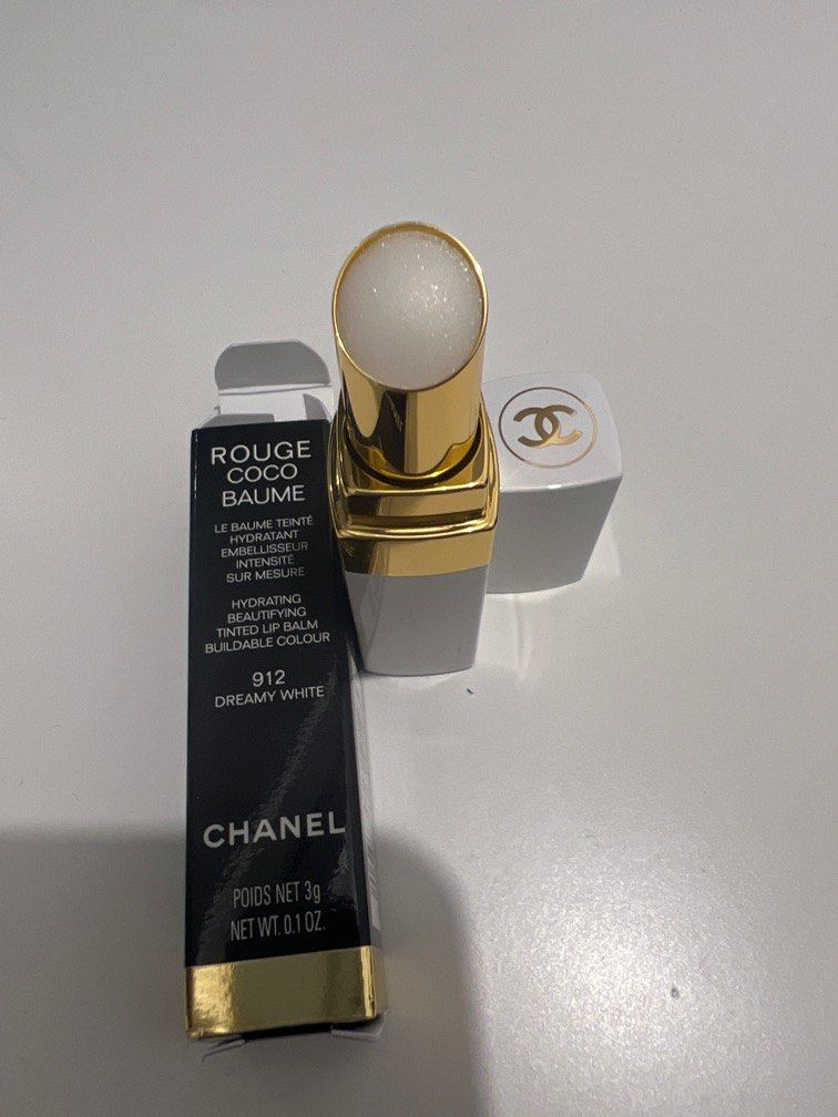 Chanel Rouge Coco Baume Hydrating Beautifying Tinted Lip Balm - # 912  Dreamy White 3g/0.1oz