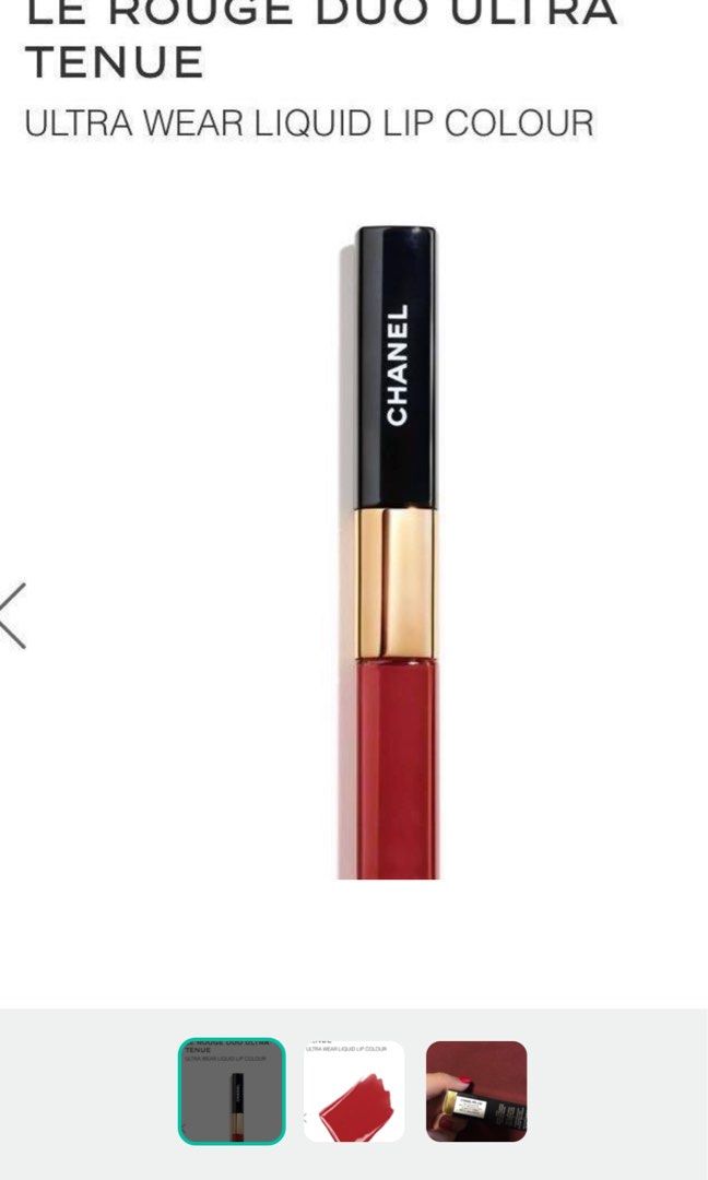 Chanel Le Rouge Duo Ultra Tenue Ultrawear Liquid Lipgloss #49 Ever Red 0.26  Oz