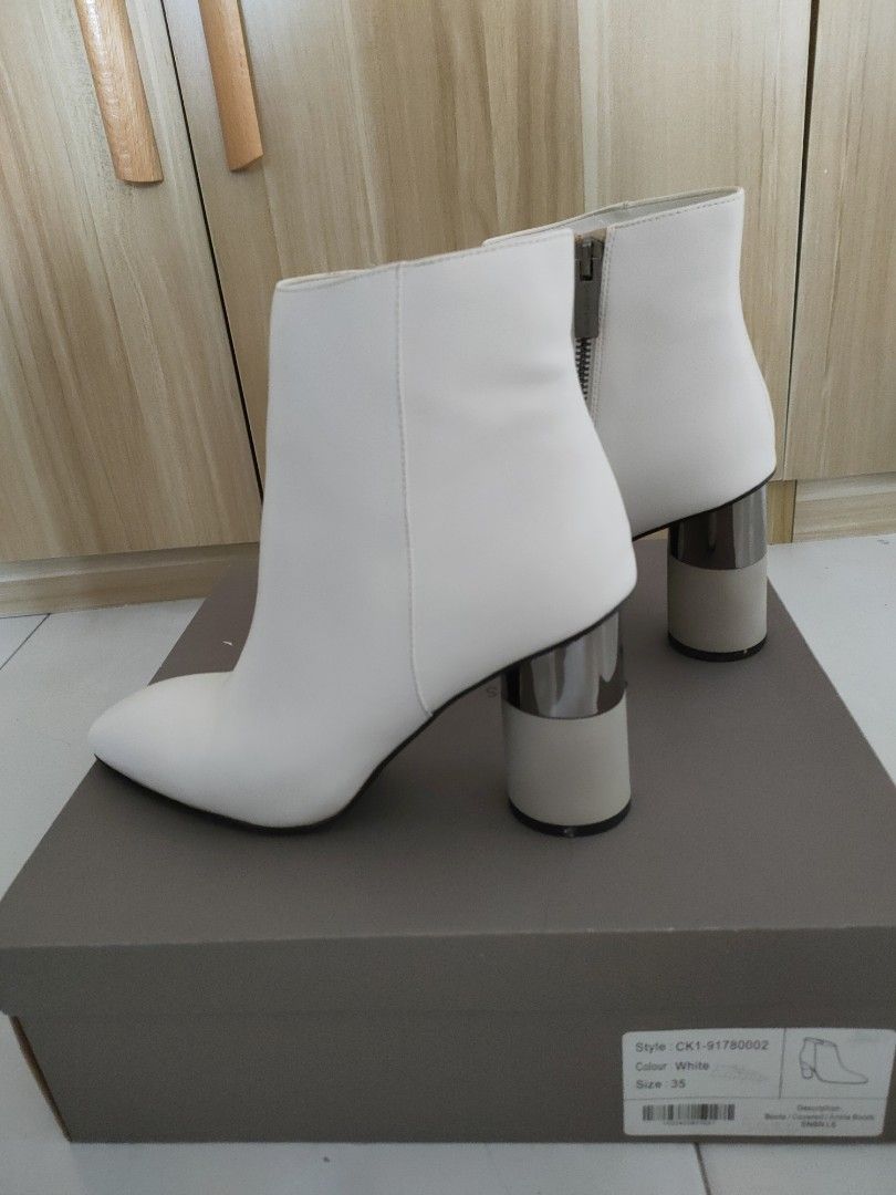 White high new arrivals heels boots