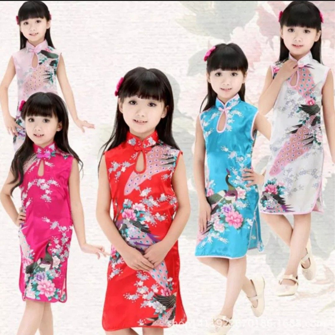 CNY Kids Cheongsam Dress 2 3y Light Pink Babies Kids Babies