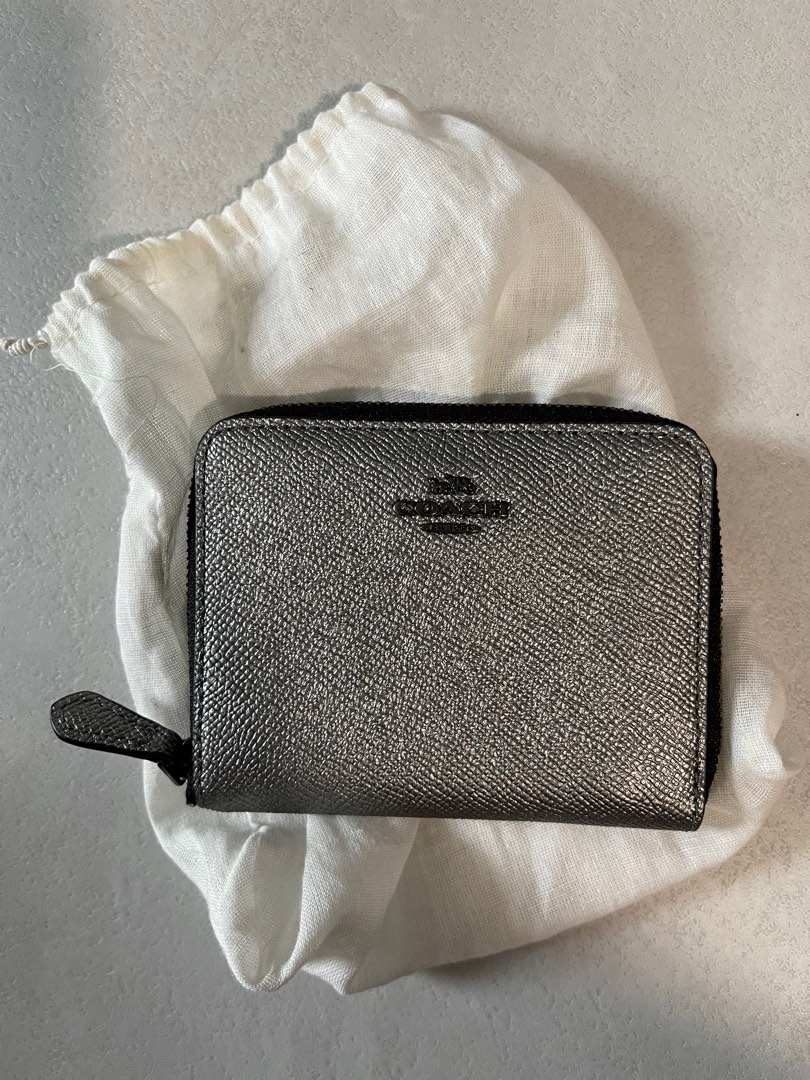 Metallic store coach wallet
