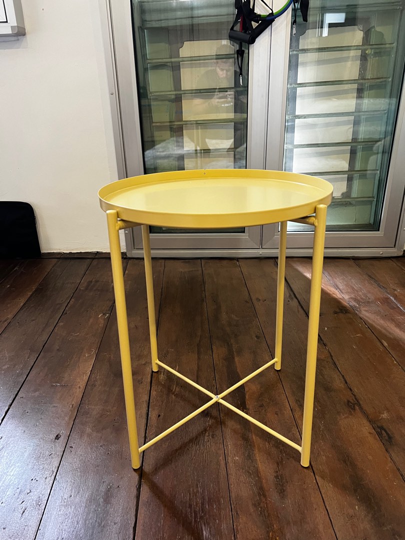 light yellow coffee table