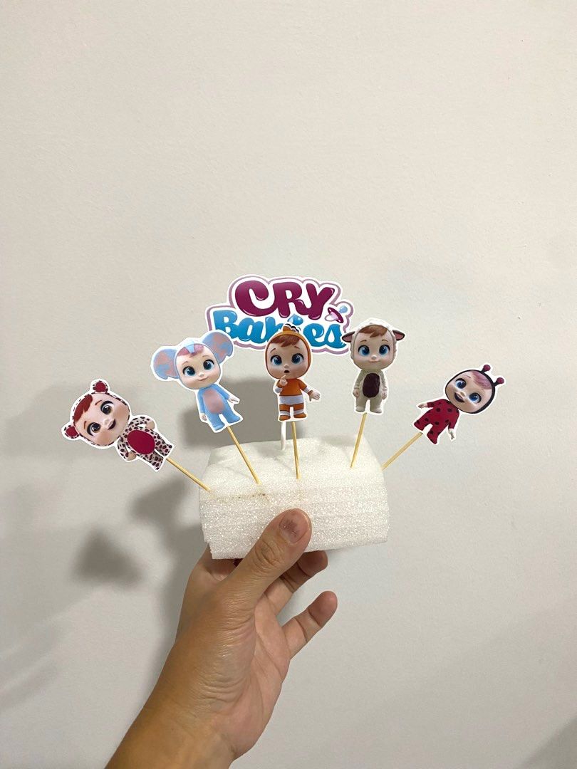 Customised Cake Topper - holding stick included, Hobbies & Toys ...