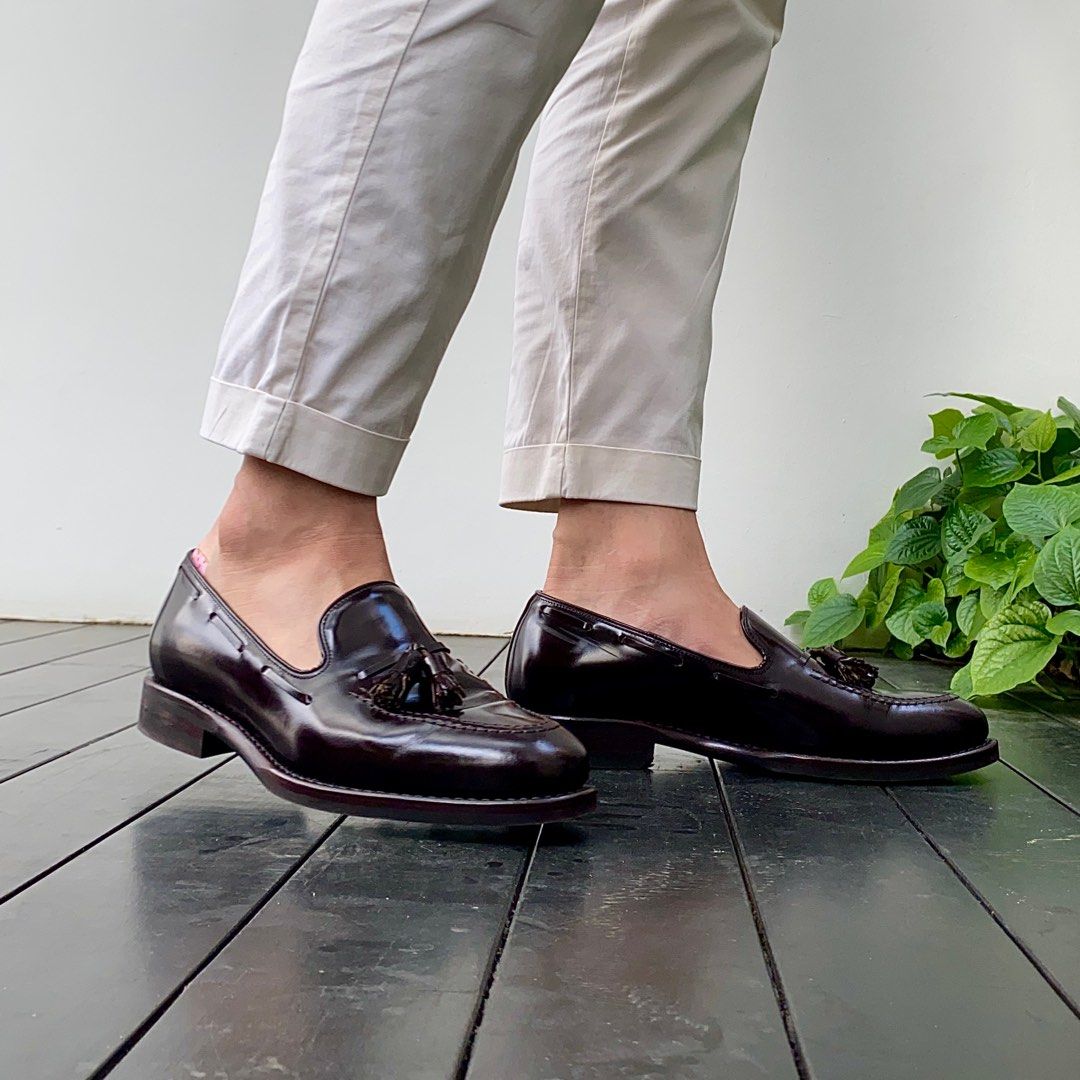 代引き人気 Jalan toe Sriwijaya sriwijaya / - tassel loafers メンズ