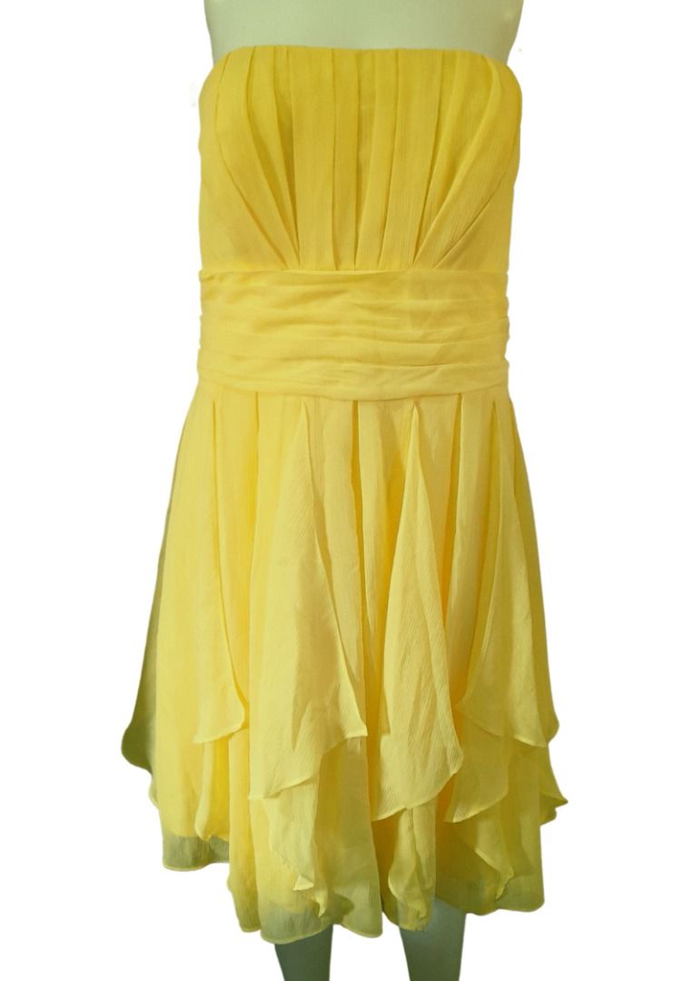 David's bridal discount canary yellow dress