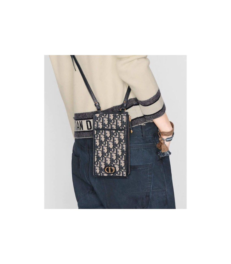 Dior 30 Montaigne Long wallet Oblique Jacquard