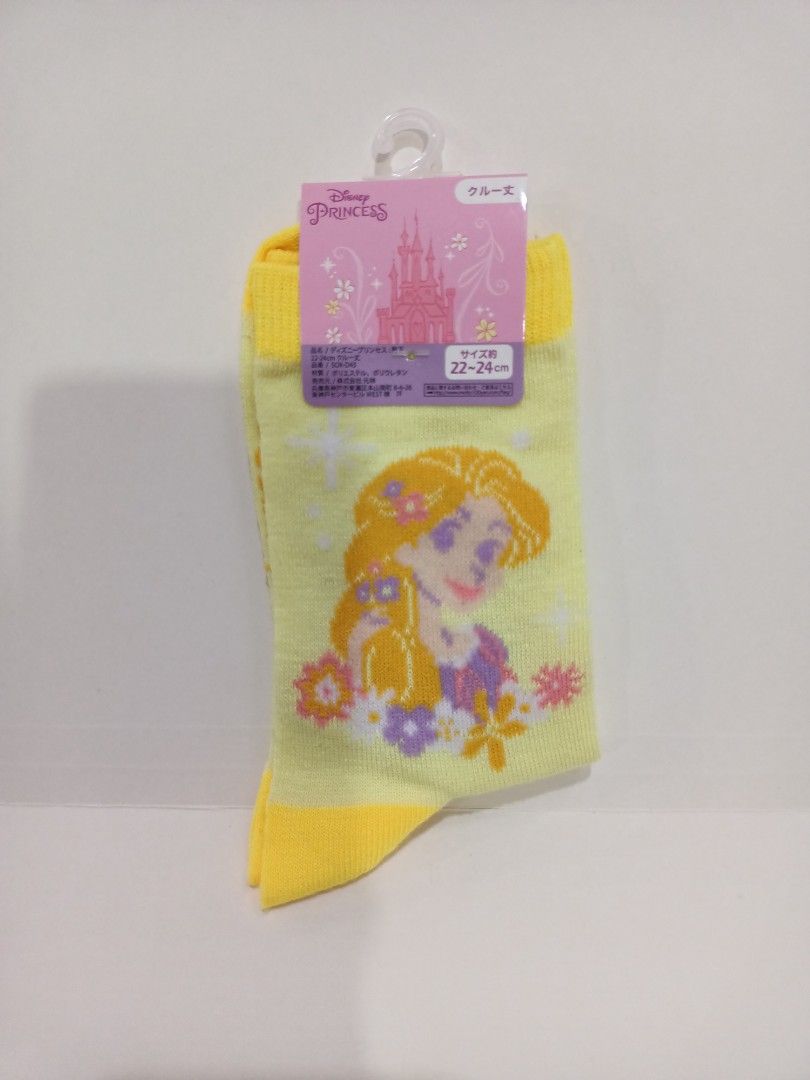 Disney License Princess Rapunzel Ariel Socks, Women's Fashion, Watches ...